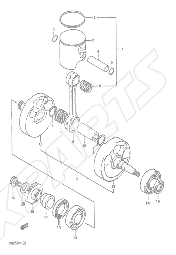 Bild für Kategorie CRANKSHAFT (MODEL M)