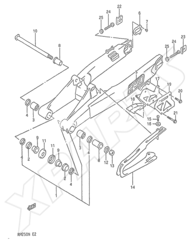 Bild für Kategorie REAR SWINGING ARM (MODEL N)