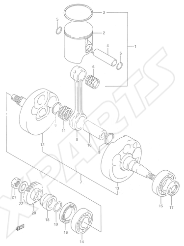 Billede til varegruppe CRANKSHAFT (MODEL K)