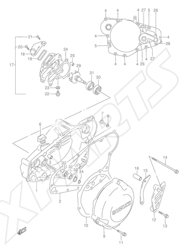 Billede til varegruppe CRANKCASE COVER (MODEL K)