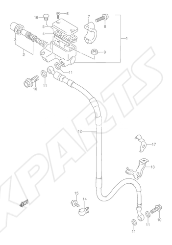 Billede til varegruppe FRONT MASTER CYLINDER (MODEL K/ L/ M/ N/ S)