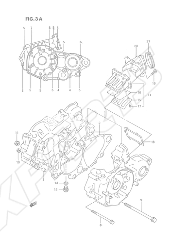 Billede til varegruppe CRANKCASE (MODEL R/ S)