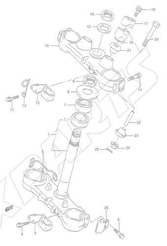 Bild für Kategorie STEERING STEM (MODEL M/ N)