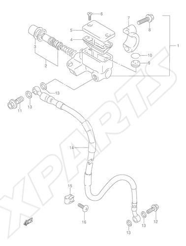 Billede til varegruppe FRONT MASTER CYLINDER (MODEL T P37)