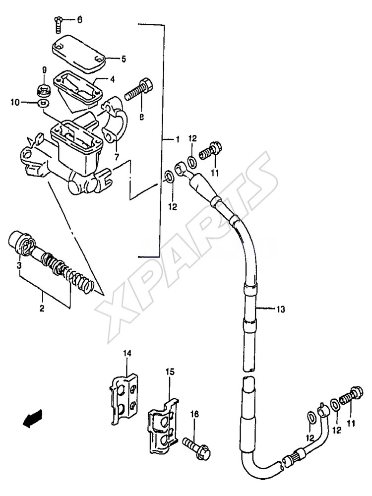 Billede til varegruppe FRONT MASTER CYLINDER (MODEL X/ Y)