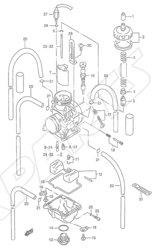 Billede til varegruppe CARBURETOR (MODEL W/ X/ Y)