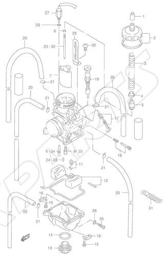 Billede til varegruppe CARBURETOR (MODEL W/ X/ Y)
