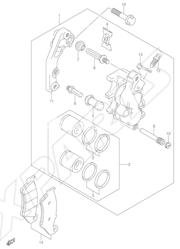 Bild für Kategorie FRONT CALIPER (MODEL K5/ K6)