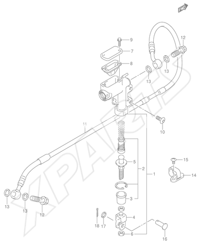 Bild für Kategorie REAR MASTER CYLINDER (MODEL K4)