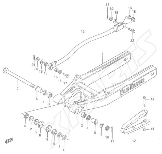 Billede til varegruppe REAR SWINGING ARM (MODEL D)