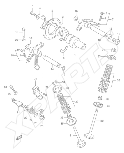 Billede til varegruppe CAM SHAFT/ VALVE