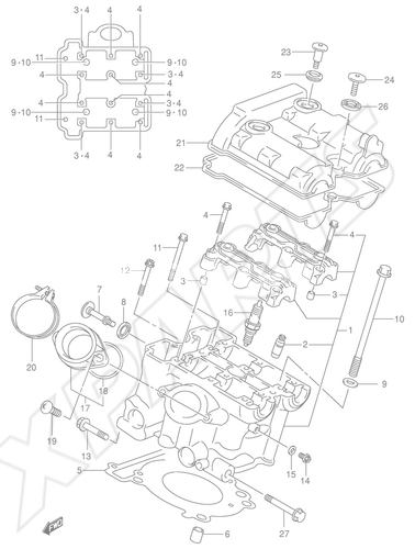 Billede til varegruppe REAR CYLINDER HEAD