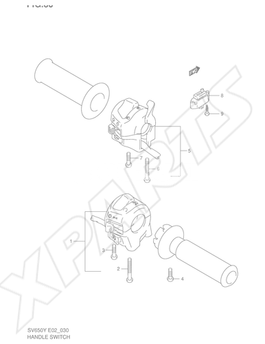 Picture for category HANDLE SWITCH (SV650X/ UX/ Y/ UY/ K1/ UK1/ K2/ UK2)