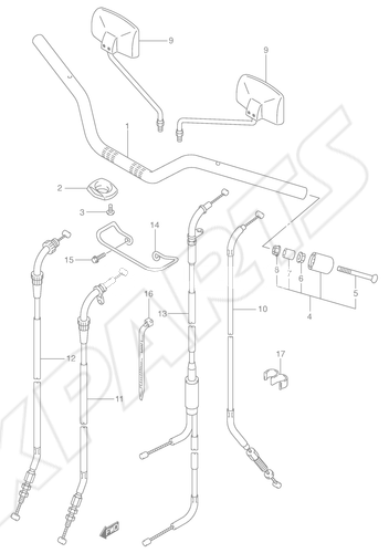 Picture for category HANDLE BAR (SV650X/ Y/ K1/ K2)