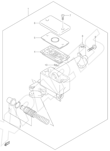 Billede til varegruppe FRONT MASTER CYLINDER (SV650K3/ UK3/ K4/ UK4/ K5/ UK5/ K6/ UK6/ K7/ UK7)SK7/ SUK7