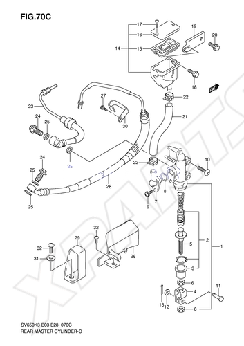 Billede til varegruppe REAR MASTER CYLINDER (SV650AK7/ SAK7)