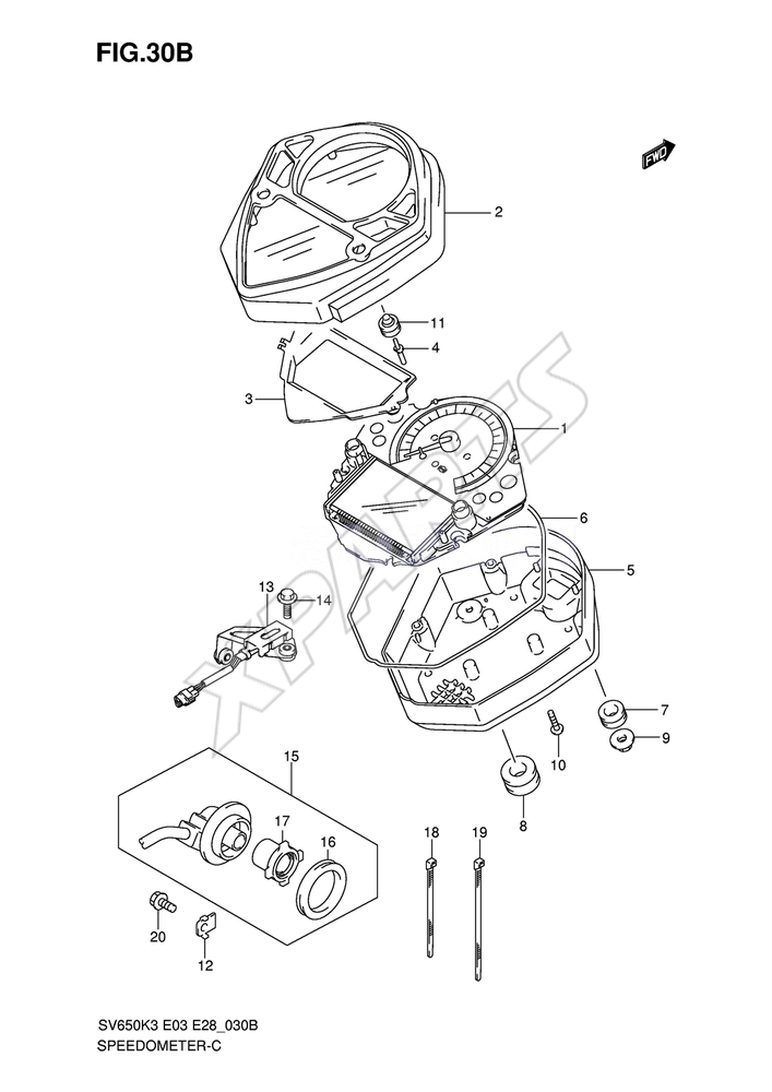 Billede til varegruppe SPEEDOMETER (SV650SAK7)