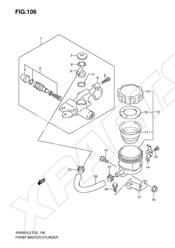 Billede til varegruppe FRONT MASTER CYLINDER (SV650SL2 E2)