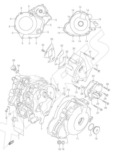 Billede til varegruppe CRANKCASE COVER
