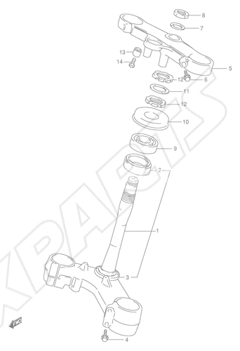 Bild für Kategorie STEERING STEM (MODEL V)