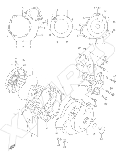 Billede til varegruppe CRANKCASE COVER