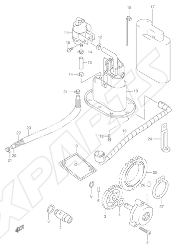 Billede til varegruppe OIL PUMP/ FUEL PUMP (MODEL X/ Y/ K1/ K2)
