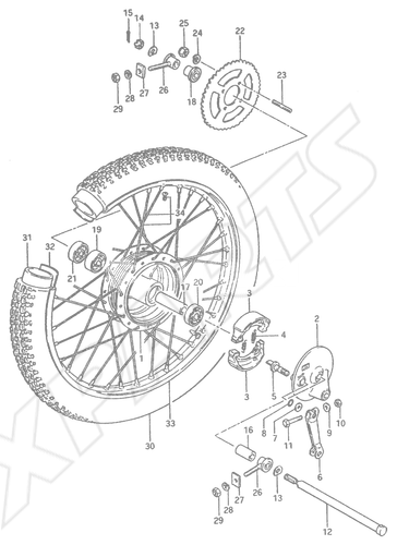 Bild für Kategorie REAR WHEEL( TS50ERPDT : F.NO.51548~  )