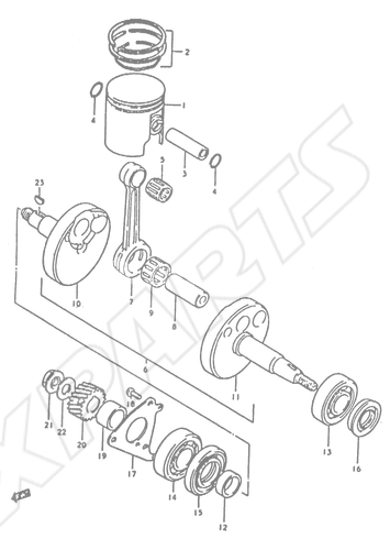 Billede til varegruppe PISTON-CRANKSHAFT
