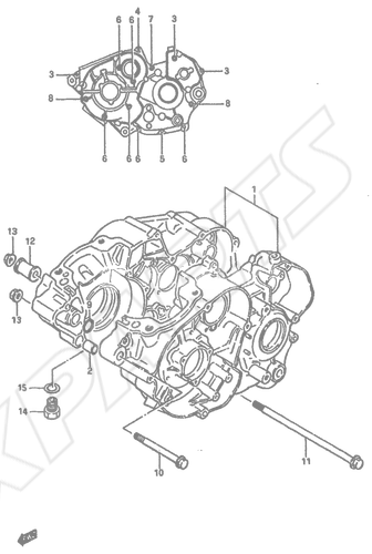 Billede til varegruppe CRANKCASE (MODEL G/ H/ J/ K/ )