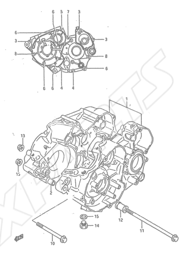 Billede til varegruppe CRANKCASE (MODEL E)