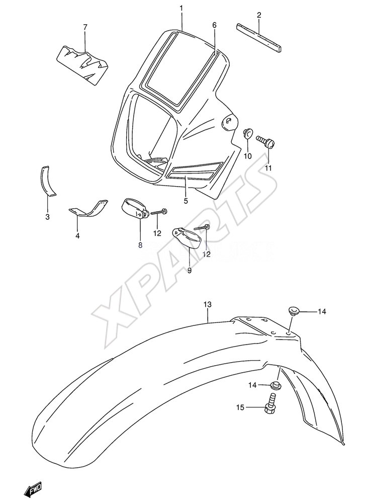 Billede til varegruppe HEADLAMP HOUSING (MODEL G/ P/ S)