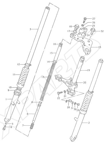 Billede til varegruppe FROANT FORK (TS50ERPT)FIG.32(F-3) : TS50ERPDT