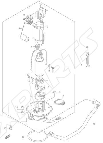 Bild für Kategorie FUEL PUMP (MODEL K4/ K5/ K6)