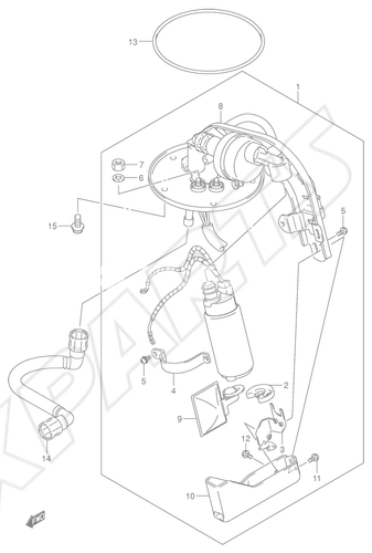 Billede til varegruppe FUEL PUMP (MODEL K5)