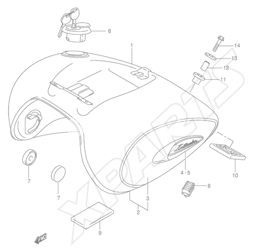 Billede til varegruppe FUEL TANK (MODEL K1)