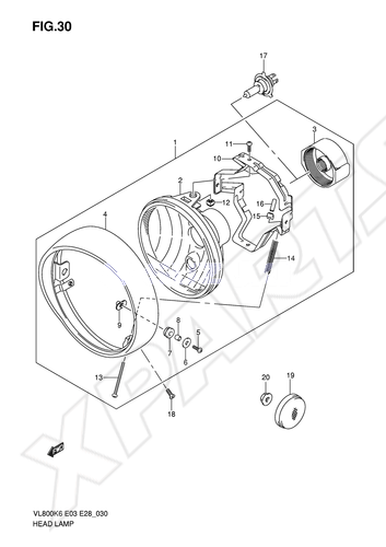 Billede til varegruppe HEADLAMP ASSY
