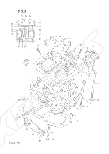 Billede til varegruppe CYLINDER HEAD (REAR)