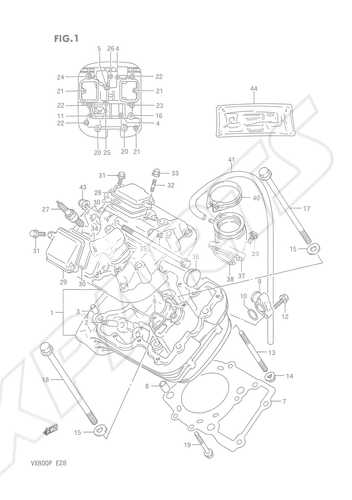 Billede til varegruppe CYLINDER HEAD (FRONT)