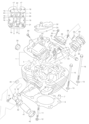 Billede til varegruppe CYLINDER HEAD (REAR)