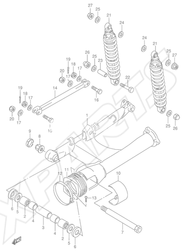 Bild für Kategorie REAR SWINGING ARM (E1)